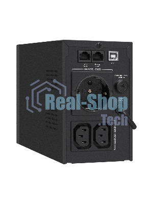 Источник бесперебойного питания ExeGate SpecialPro Smart LLB-1000.LCD.AVR.1SH.2C13.RJ.USB 1000VA/550W, LCD, AVR, 1*Schuko+2*C13, RJ45/11,USB, металлический корпус, черный