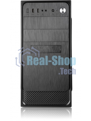 Компьютерный корпус с блоком питания 450Вт. Сase Forza mATX, 450W, 2xUSB 3.0, Black, w/o FAN, 12 см fan PSU, power cord