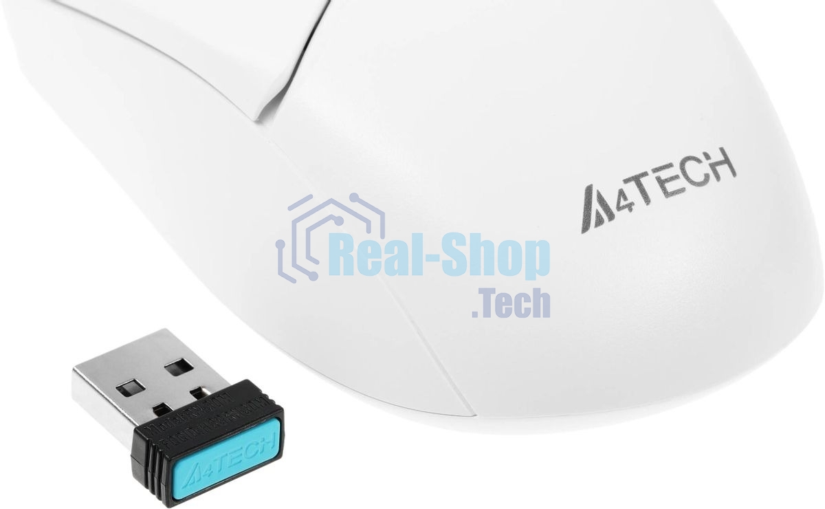 Мышь беспроводная A4Tech Fstyler FB12 белый, 1200 dpi, радиоканал, Bluetooth, USB, кнопки - 3