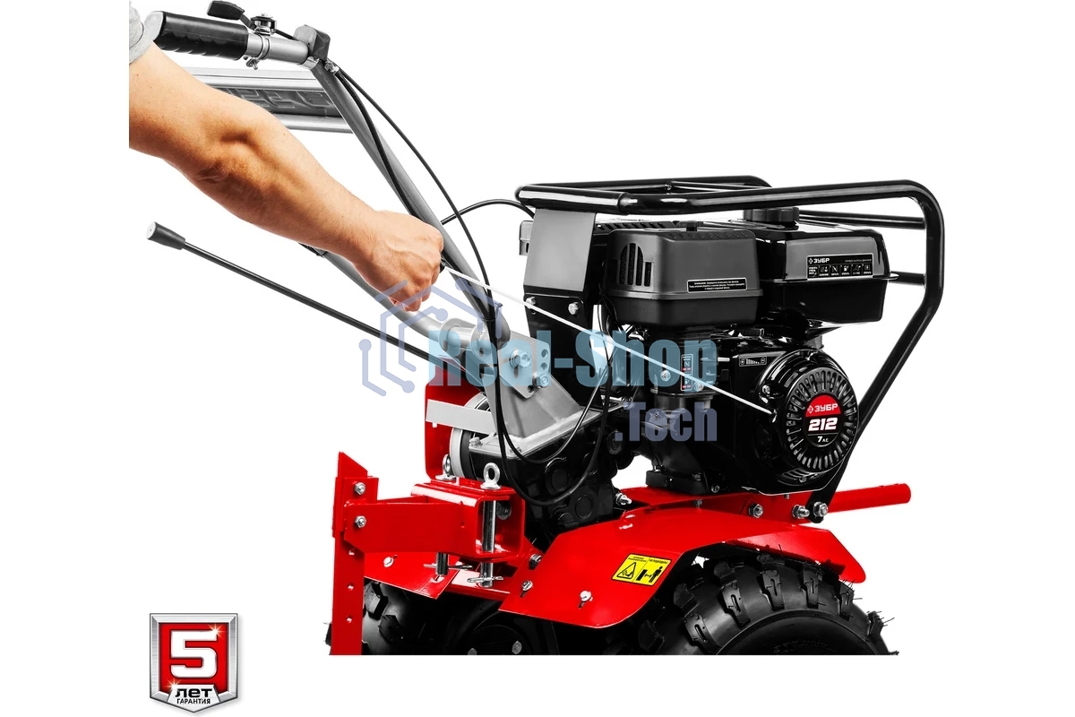 Мотоблок ЗУБР МТУ-350 бензиновый усиленный 212 см3