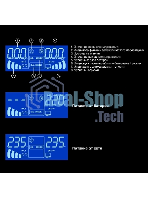 Комплект Источник бесперебойного питания EX295993RUS + батарея 45Aч EX285666RUS 1шт (инвертор, синус, для котла, PF=1, настенный) ExeGate IdealSine SR-1000.LCD.2SH <1000VA/1000W, чистая синусоида, цветной LCD-дисплей, 2*Schuko, крепление настенное, черный> + батарея ExeGate HRL 12-45 (12В, 45А·ч) 1шт