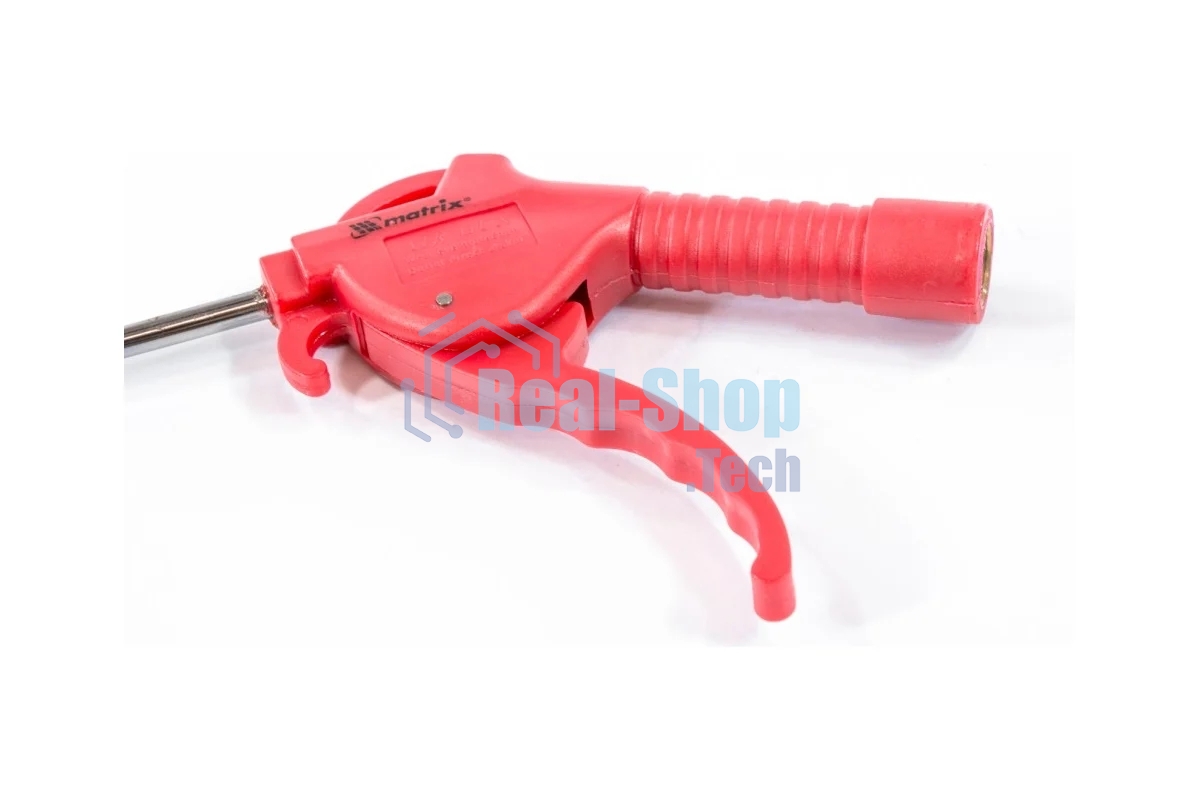 Пистолет продувочный Matrix с удлиненным изогнутым соплом пневматический 270мм