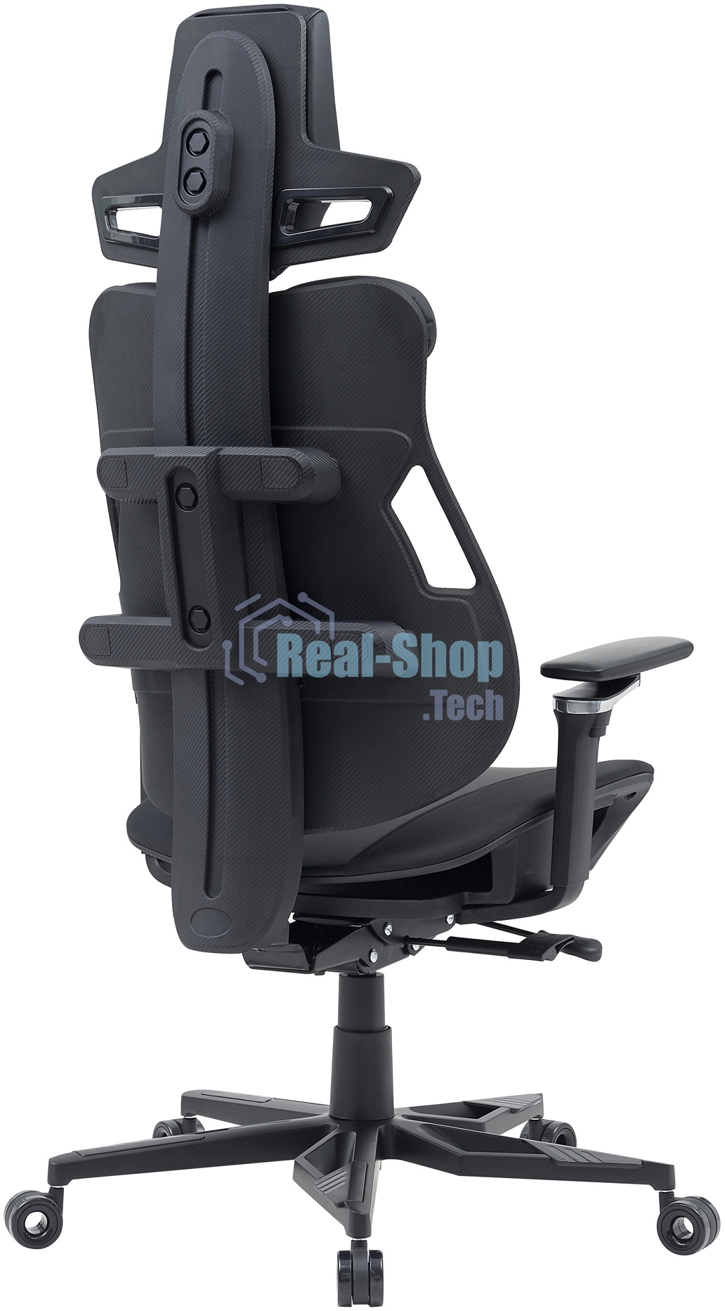 Кресло компьютерное Cactus CS-CHR-DUO-BBK черный, кожзам