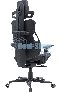 Кресло компьютерное Cactus CS-CHR-DUO-BBK черный, кожзам