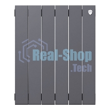 Радиатор биметаллический Royal Thermo PianoForte 500 серебристый - 6 секц.