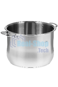 Кастрюля Lara LR02-47 21,8 л 34x25 см, индукционное дно, крышка из стали, нержавеющая сталь