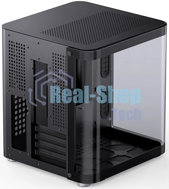 Корпус без блока питания Корпус JONSBO TK-1 Black 2.0 MATX без БП, mini-ITX, micro-ATX, черный