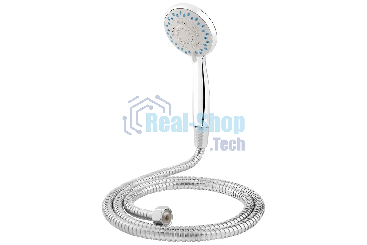 Набор для душа Рыжий кот SS-02 (лейка диам 80 мм, шланг 150 см)