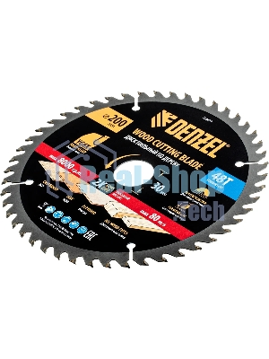 Пильный диск по дереву Denzel ф200 х 30 мм, 48 зубьев