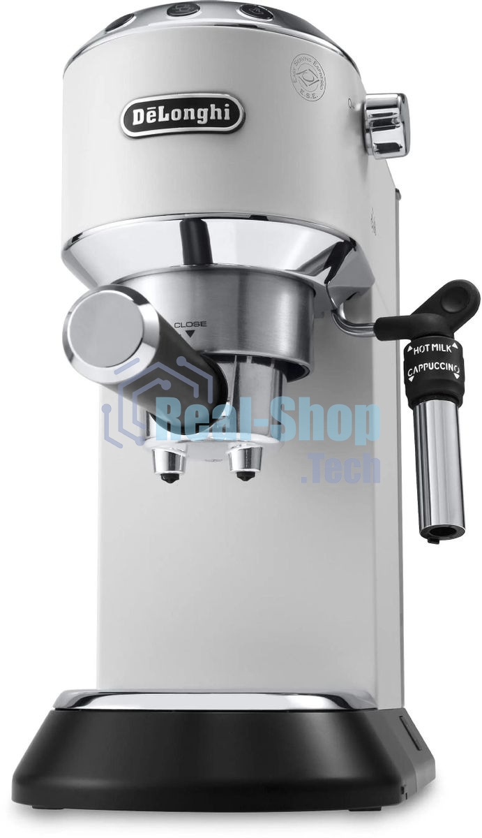 Кофеварка эспрессо DeLonghi EC685.W белый, исп. кофе - молотый/чалды, 1.1 л, 1350 Вт, 15 бар