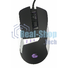 Мышь проводная Gembird MG-520 черный, 3200 dpi, USB, кнопки - 6