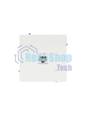 Компьютерная розетка RJ-45 без шторки, кат.6А одинарная,KANT, белая магнолия
