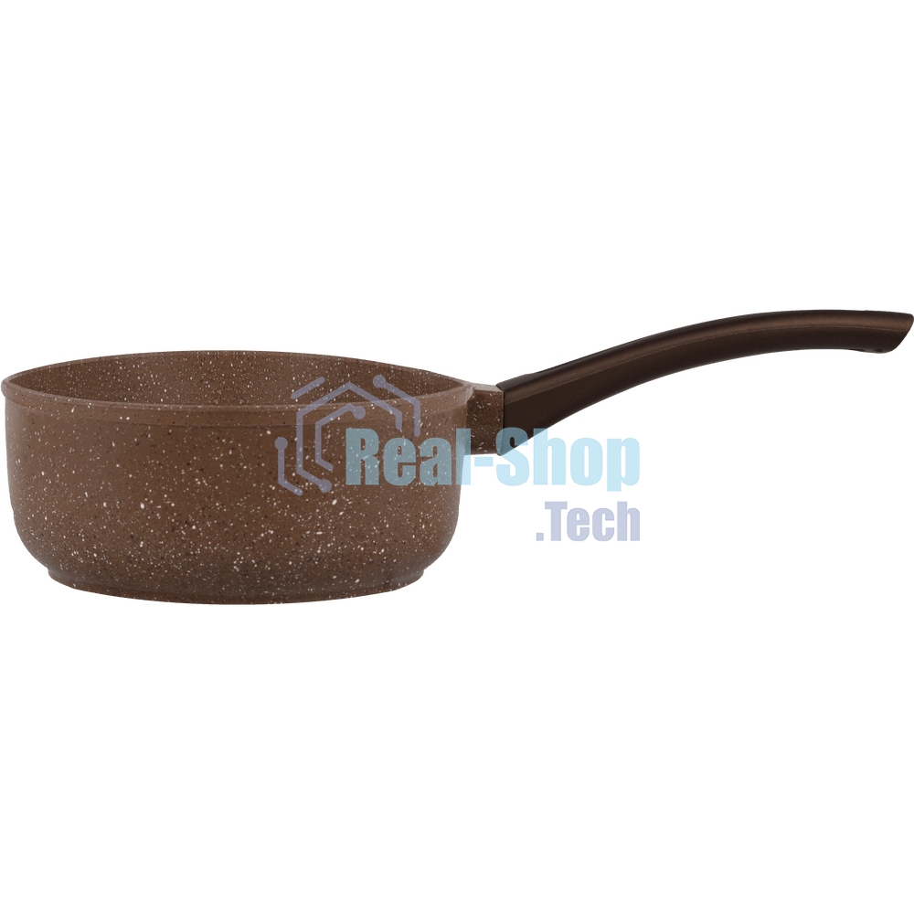 Ковш Maunfeld Carmel MF18CRM01SP из литого алюминия со стеклянной крышкой, 18 см, 1,6 л