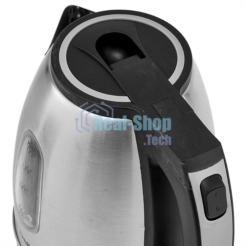 Чайник электрический DELTA DL-1114 нерж. с серым