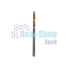 Сверло спиральное по металлу Denzel 4 x 75мм, Р6М5, Golden Tip, многогранная заточка