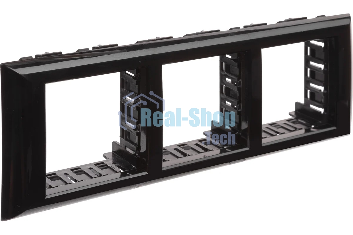 Рамка-суппорт 6мод. Avanti для In-liner Front черный ДКС 4402916