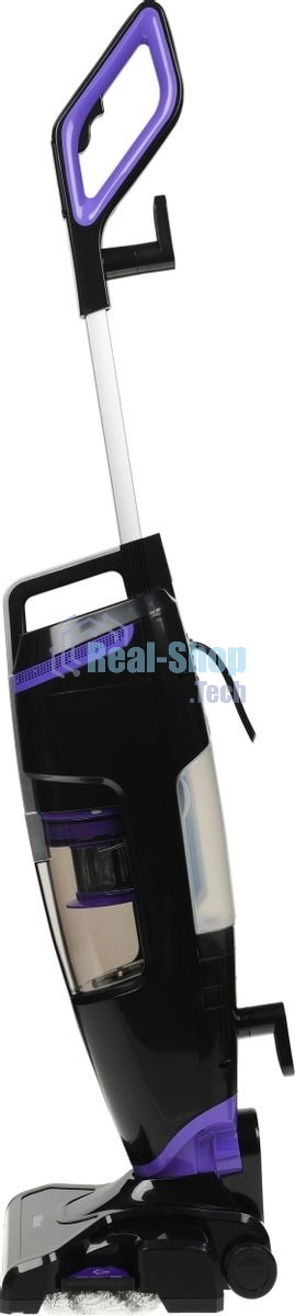 Пылесос вертикальный паровой Kitfort KT-575-1 черный, питание питание от сети, 1600 Вт, уборка влажная/паром/сухая, пылесборник 1.1 л