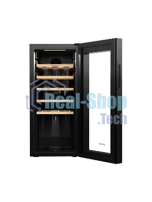 Винный шкаф Libhof GM-18 черный, 53 л, 1 отсек, 18 бут., класс A