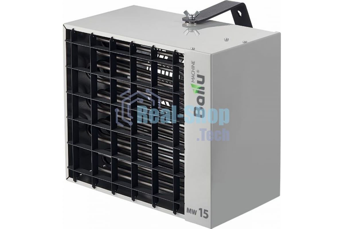 Тепловентилятор Ballu BHP-MW-15 светло-серый, 15000 Вт, 150 м2, термостат