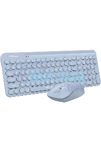 Комплект клавиатура + мышь A4Tech Fstyler FG3300 Air2 клав:синий мышь:синий USB беспроводная slim Multimedia