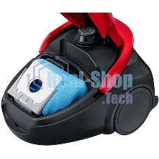 Пылесос Samsung VC20M253AWR красный, 460/2000 Вт, уборка сухая, пылесборник мешок, 2.5 л
