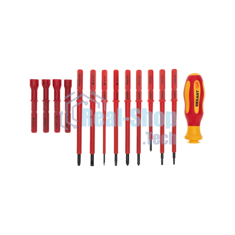 Набор отверток диэлектрических Rexant, 14 предметов
