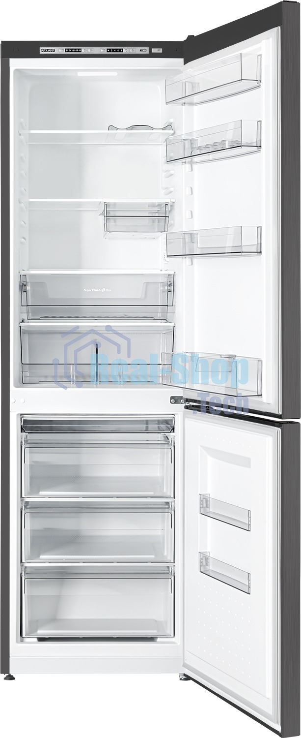 Холодильник Atlant XM 6624-159 черный двухкамерный 228/119л морозилка снизу