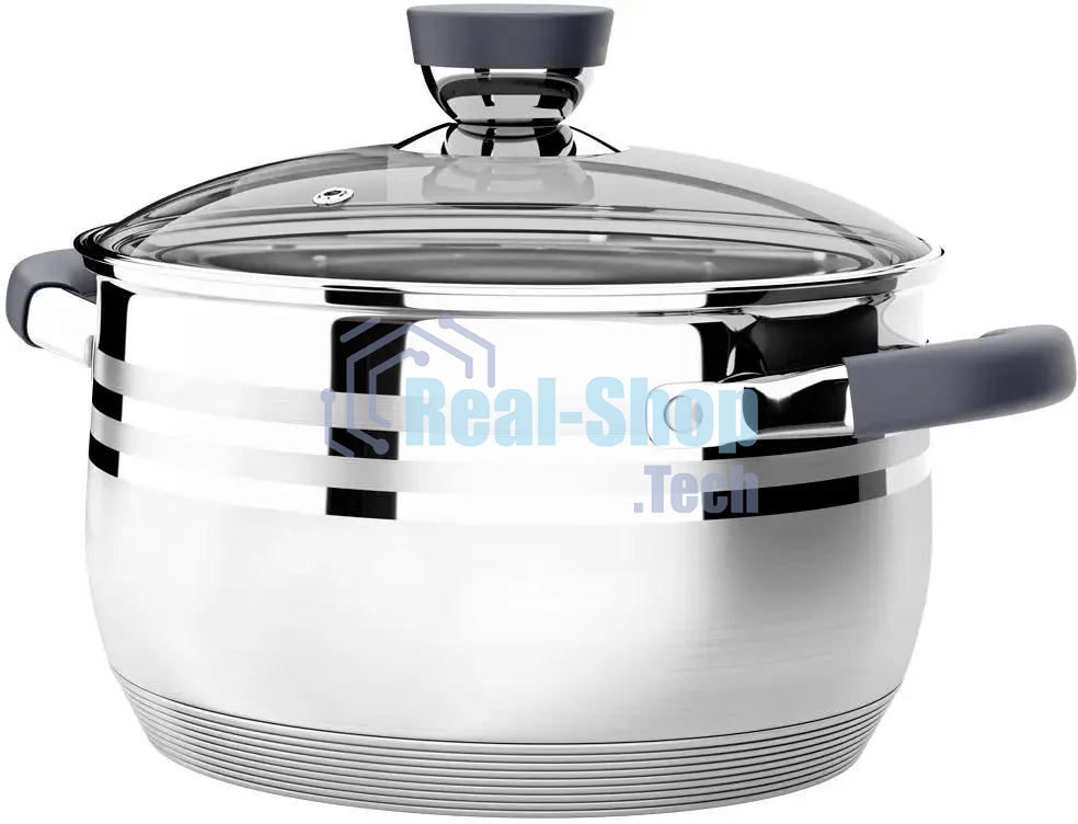 Кастрюля Lara LR02-470 Mercury 2,1 л, 16 см, нержавеющая сталь, с крышкой