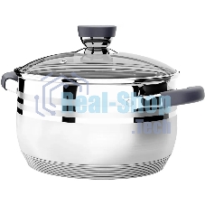 Кастрюля Lara LR02-470 Mercury 2,1 л, 16 см, нержавеющая сталь, с крышкой