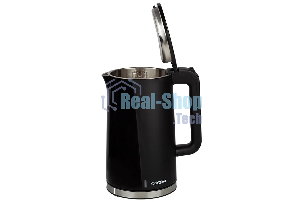 Чайник электрический Energy E-208 1,7 л,черный, двойной корпус