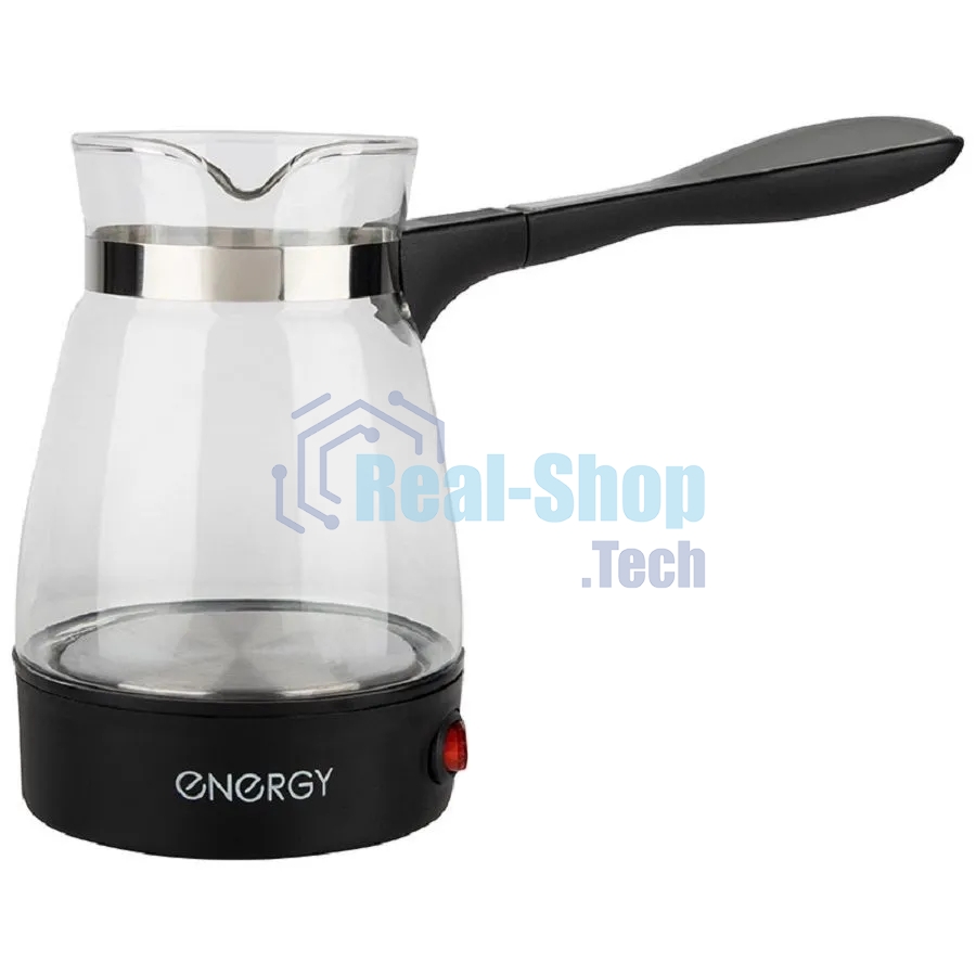 Турка электрическая ENERGY EN-297 стекло, 0,4 л, 600 Вт