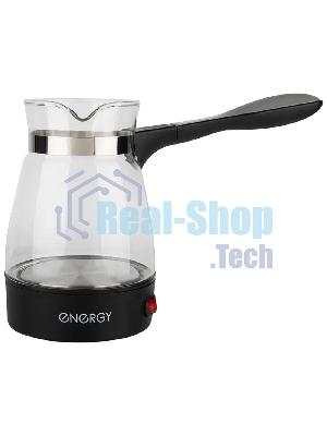 Турка электрическая ENERGY EN-297 стекло, 0,4 л, 600 Вт