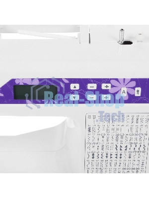 Швейная машина Comfort 200A белый, компьютеризированная, горизонтальный, 190 операций, автоматическая петля