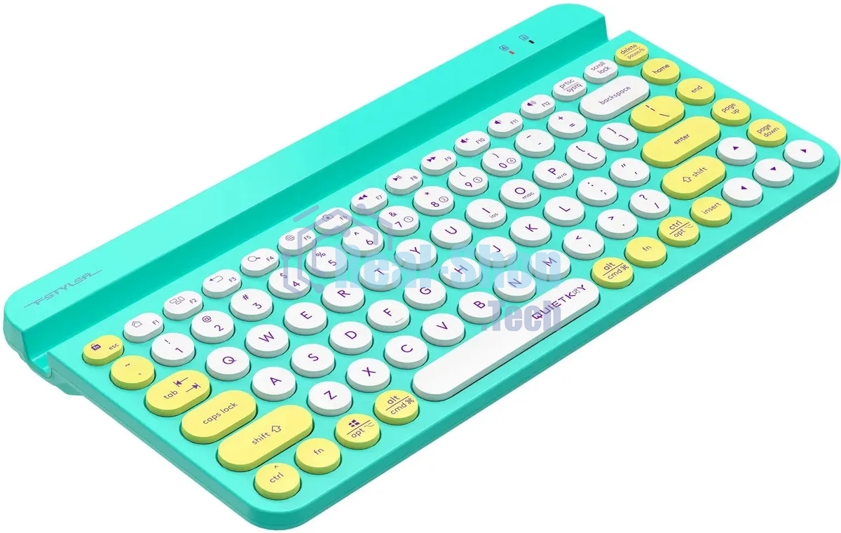 Клавиатура беспроводная A4Tech Fstyler FBK30, USB, Bluetooth/Радиоканал, зеленый