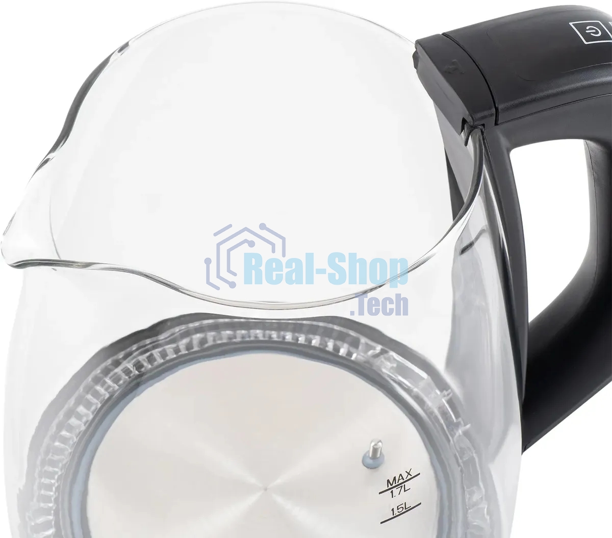 Чайник электрический Starwind SKS3036 1.7л. 2200Вт черный корпус: стекло