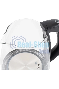 Чайник электрический Starwind SKS3036 1.7л. 2200Вт черный корпус: стекло