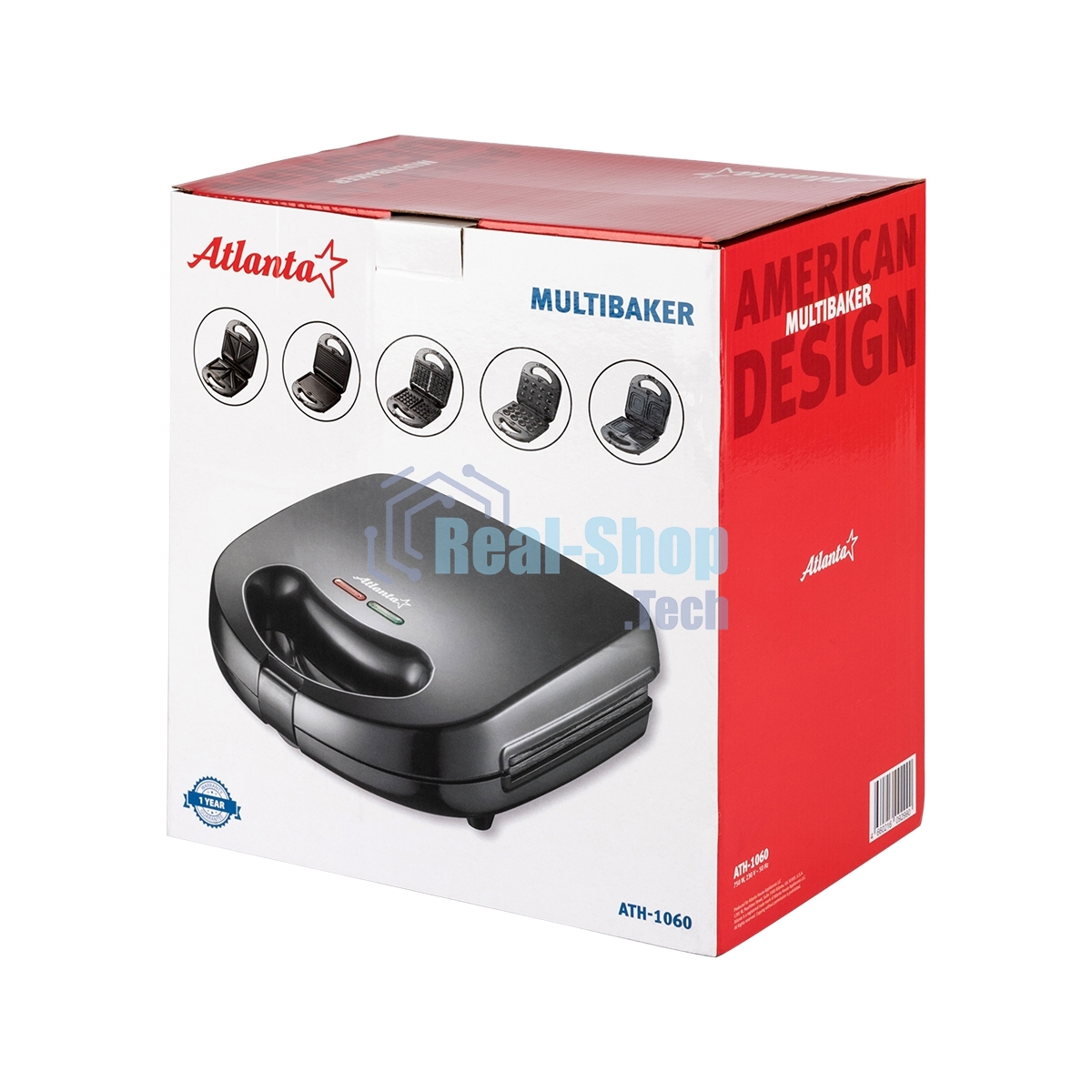 Мультипекарь 5 в 1 Atlanta ATH-1060 черный