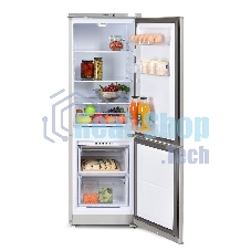 Холодильник Бирюса M418 металлик двухкамерный 125/55л морозилка снизу