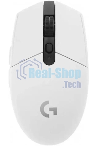 Мышь беспроводная Logitech G304 Lightspeed белый, 12000 dpi, радиоканал, USB, кнопки - 6