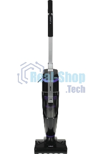 Пылесос вертикальный паровой Kitfort KT-575-1 черный, питание питание от сети, 1600 Вт, уборка влажная/паром/сухая, пылесборник 1.1 л