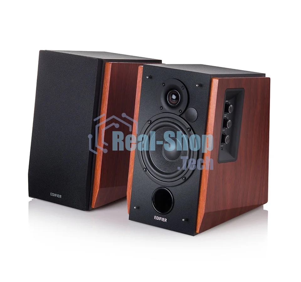 Колонки Edifier R1700 ВТ 2.0 Активные, 2 x 33W RMS, 85 дБА, дерево, беспроводной пульт ДУ