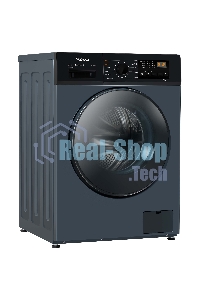 Стирально-сушильная машина Бирюса WMD-SM812/03 W перламутровый синий, загрузка фронтальная 8 кг, 1200 об/мин, класс: А+++