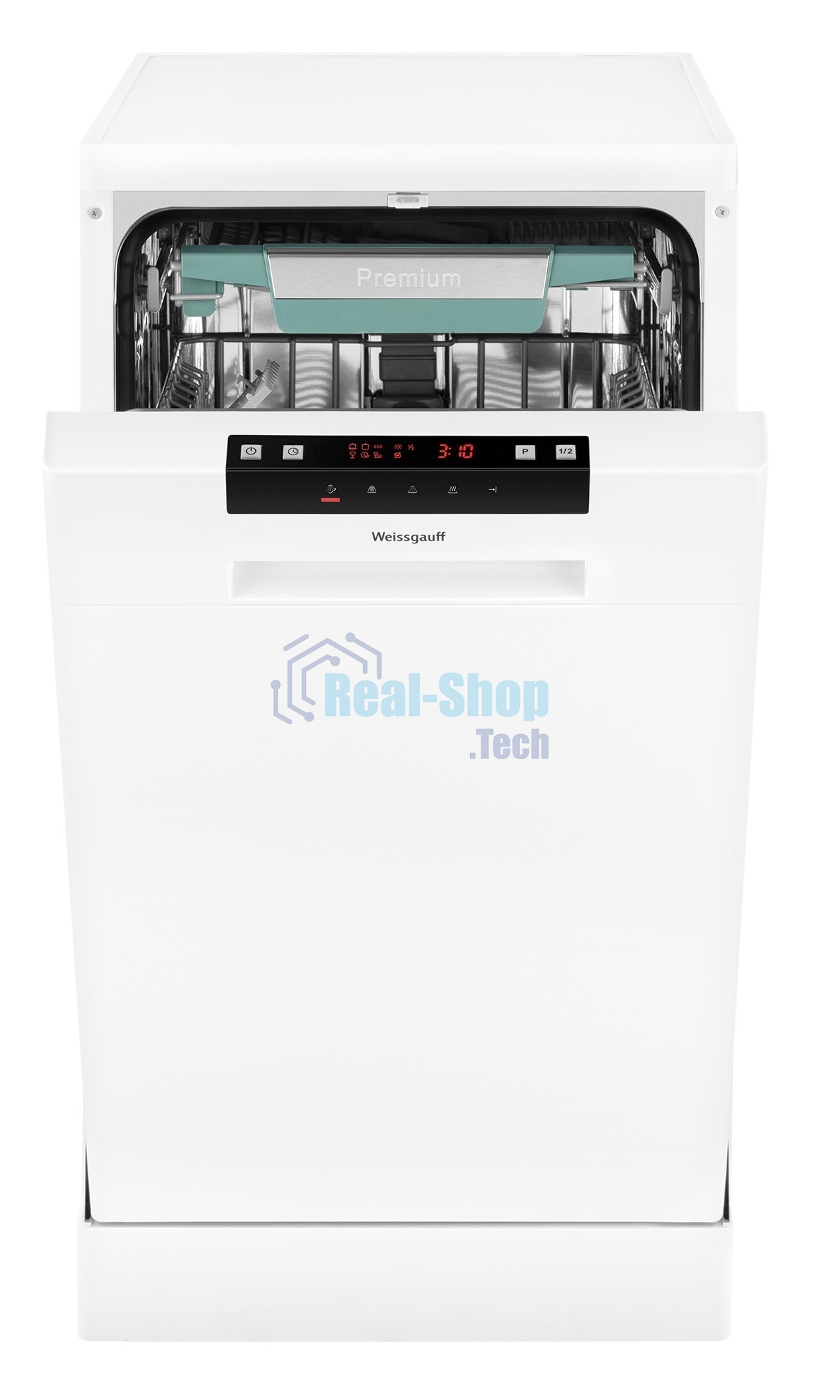 Посудомоечная машина Weissgauff DW 4535, белый, 44.8 см, 10 компл., 49 дБ, класс A++