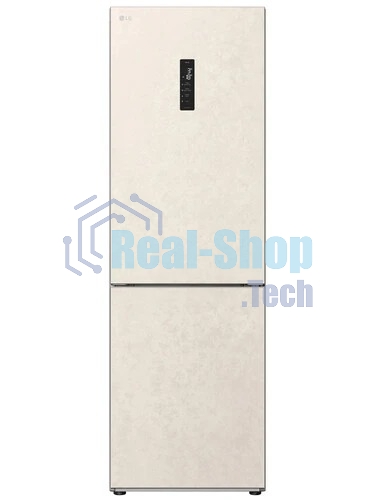 Холодильник LG GC-B459AEMW бежевый двухкамерный 234/110л морозилка снизу, No Frost