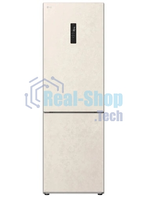 Холодильник LG GC-B459AEMW бежевый двухкамерный 234/110л морозилка снизу, No Frost