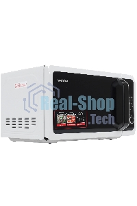 Микроволновая печь Sharp R2852RW белый, 20 л, 800 Вт, переключатели - кнопки/поворотный механизм