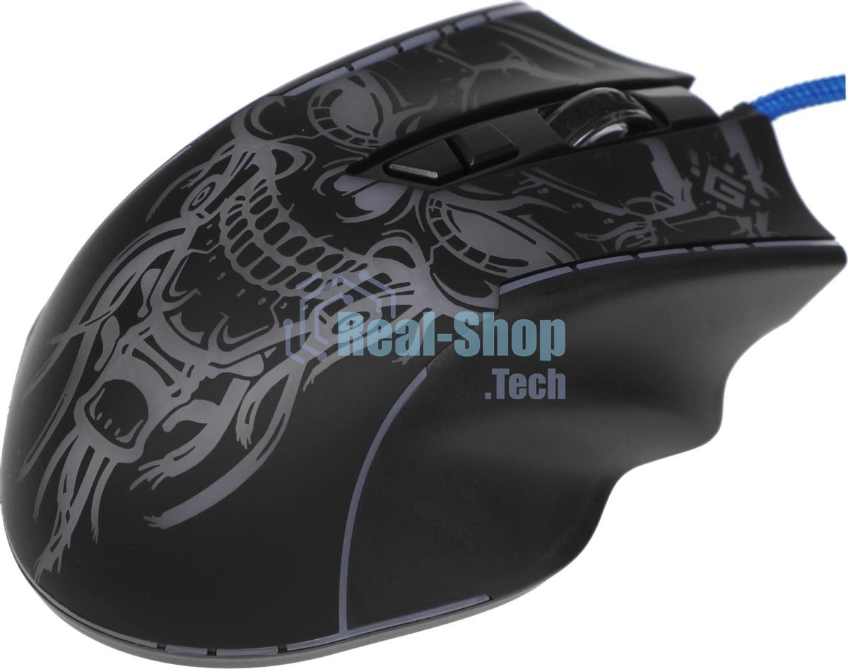 Мышь проводная Defender Bulletstorm GM-928 черный, 7200 dpi, USB, кнопки - 7