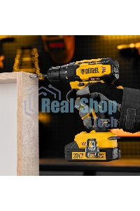 Дрель-шуруповерт аккумуляторная Denzel CDQ-20, 20В, 2 АКБ, Кейс