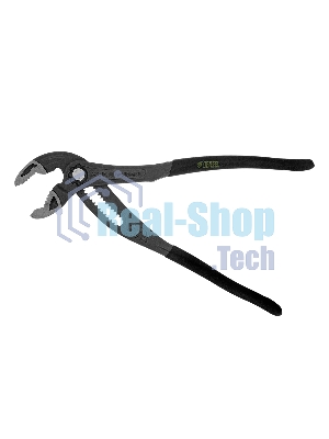 Клещи переставные Denzel кнопочный механизм, обливные рукоятки, 300 мм