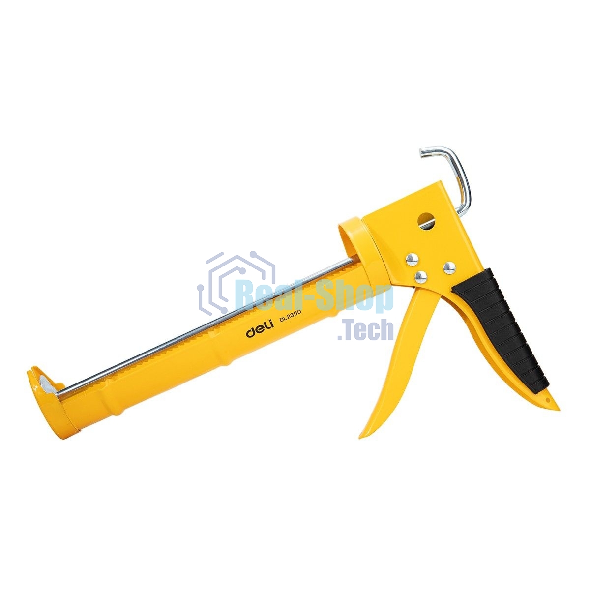 Пистолет для герметика Deli DL2350 Размер: 9 дюймов/230 мм. Сталь А3. Угол поворота 360.